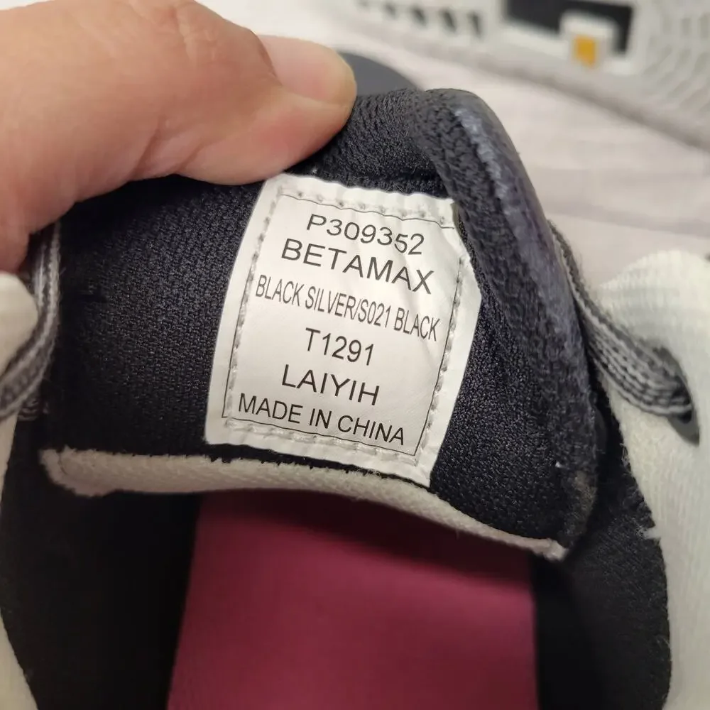 CAT Betamax Black Silver High Top Lace Up Sneaker, EUC, 7